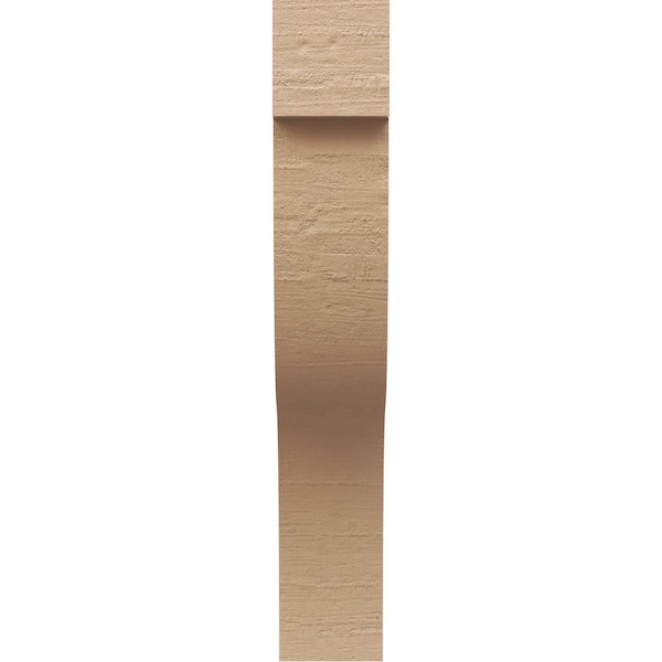 2in. W X 4in. D X 12in. H Series 2 Thin Garner Rough Cedar Woodgrain TimberThane Corbel, Primed Tan